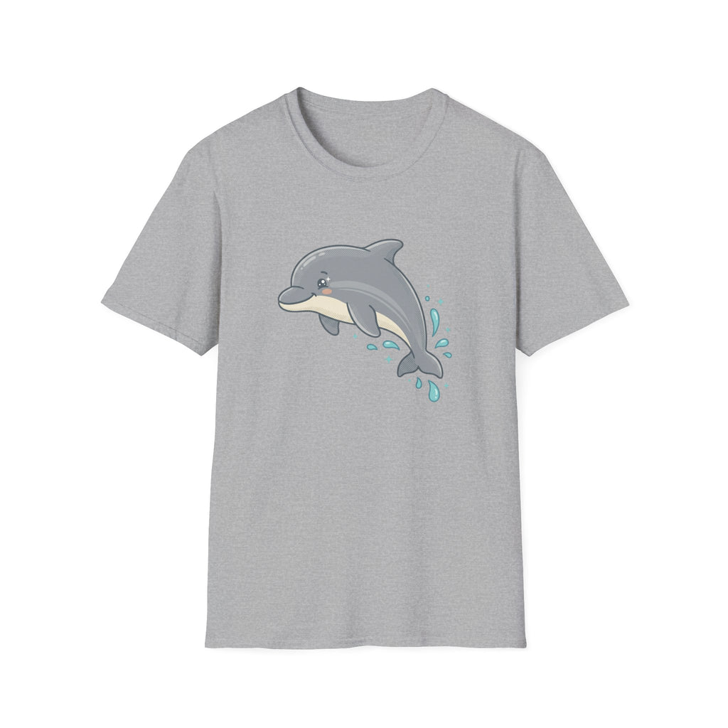Dolphin Cute Graphic T-Shirt — Playful Jumping Dolphin Tee