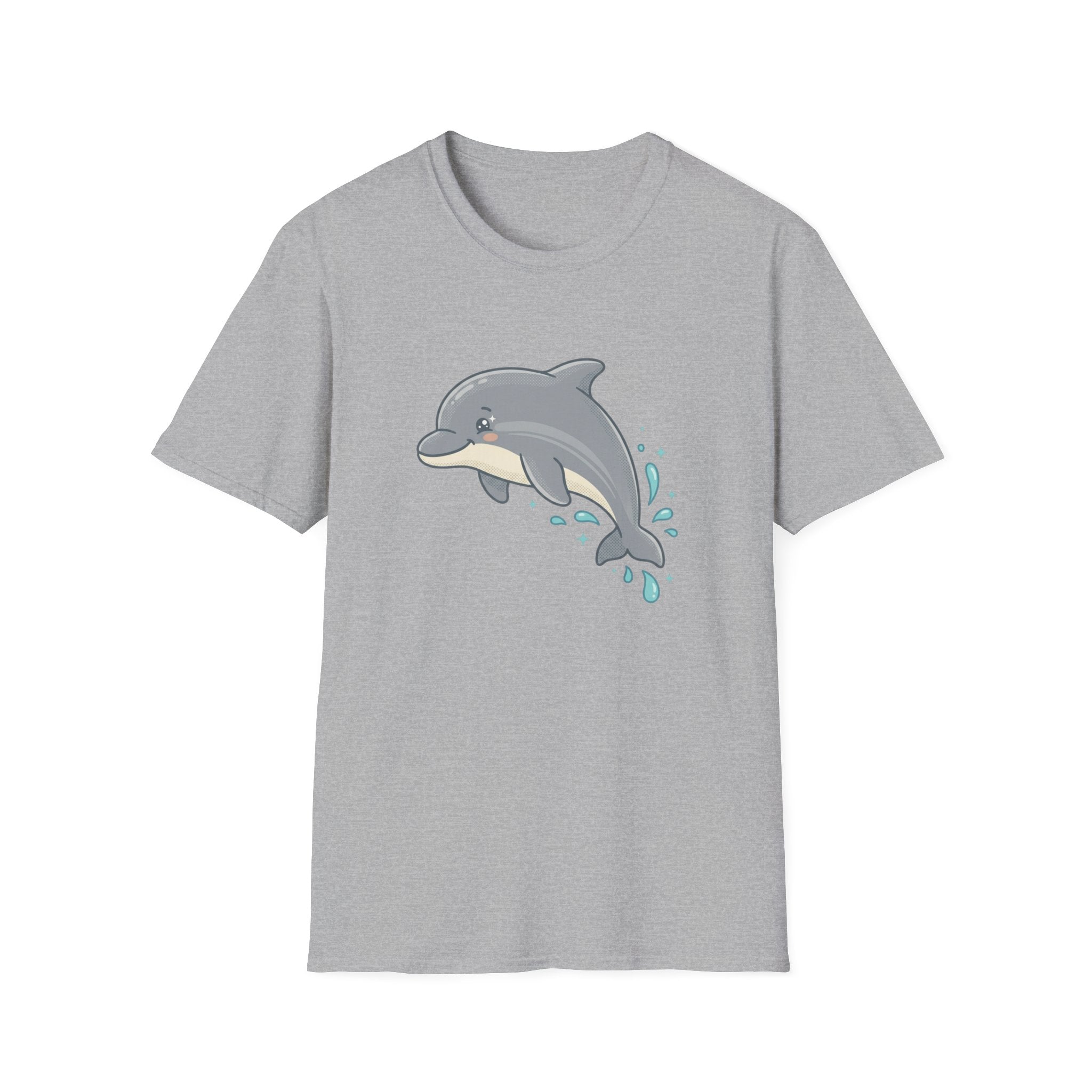 Dolphin Cute Graphic T-Shirt — Playful Jumping Dolphin Tee