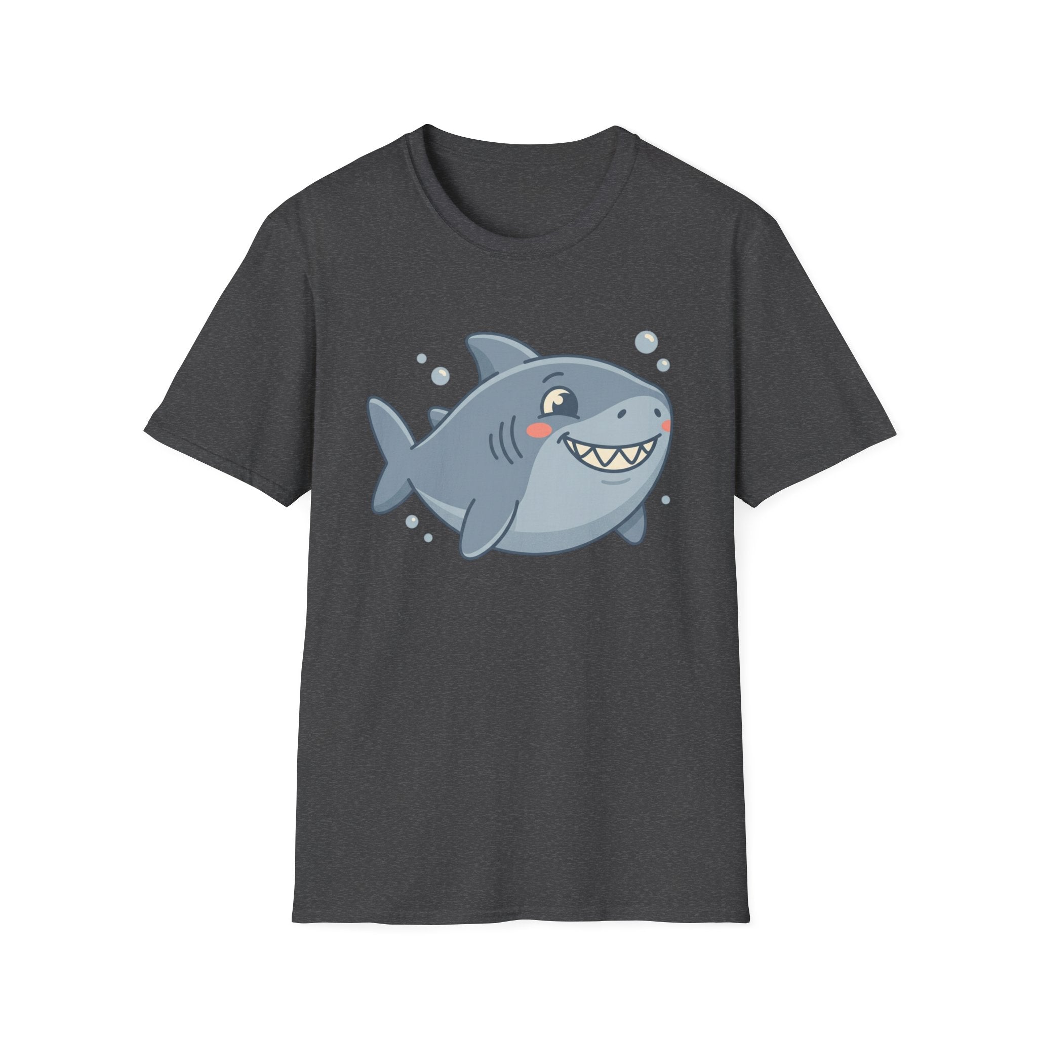 Cute Smiling Shark T-Shirt — Playful Cartoon Ocean Tee