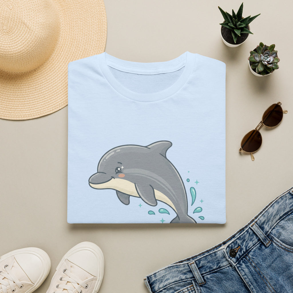 Dolphin Cute Graphic T-Shirt — Playful Jumping Dolphin Tee