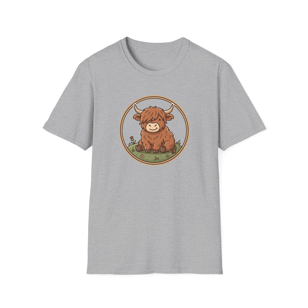 Highland Cow Graphic T-Shirt — Cute Scottish Highland Cattle Tee