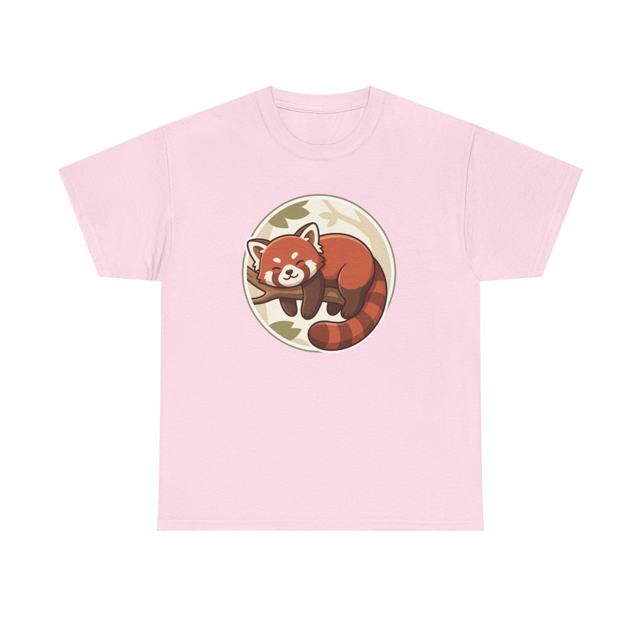 Cozy Red Panda Unisex Heavy Cotton Tee