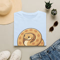 Cute Coiled Snake T-Shirt — Cartoon Gopher Snake Graphic Tee