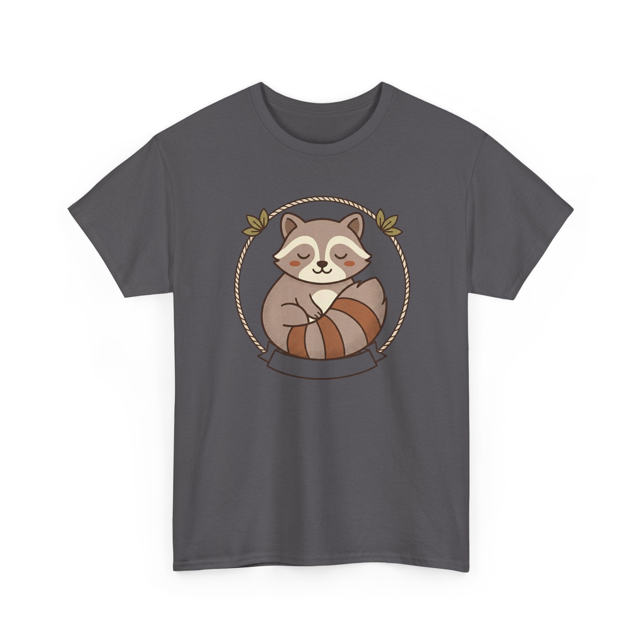 Raccoon Cute Cartoon Tee — Adorable Forest Animal Graphic T-Shirt