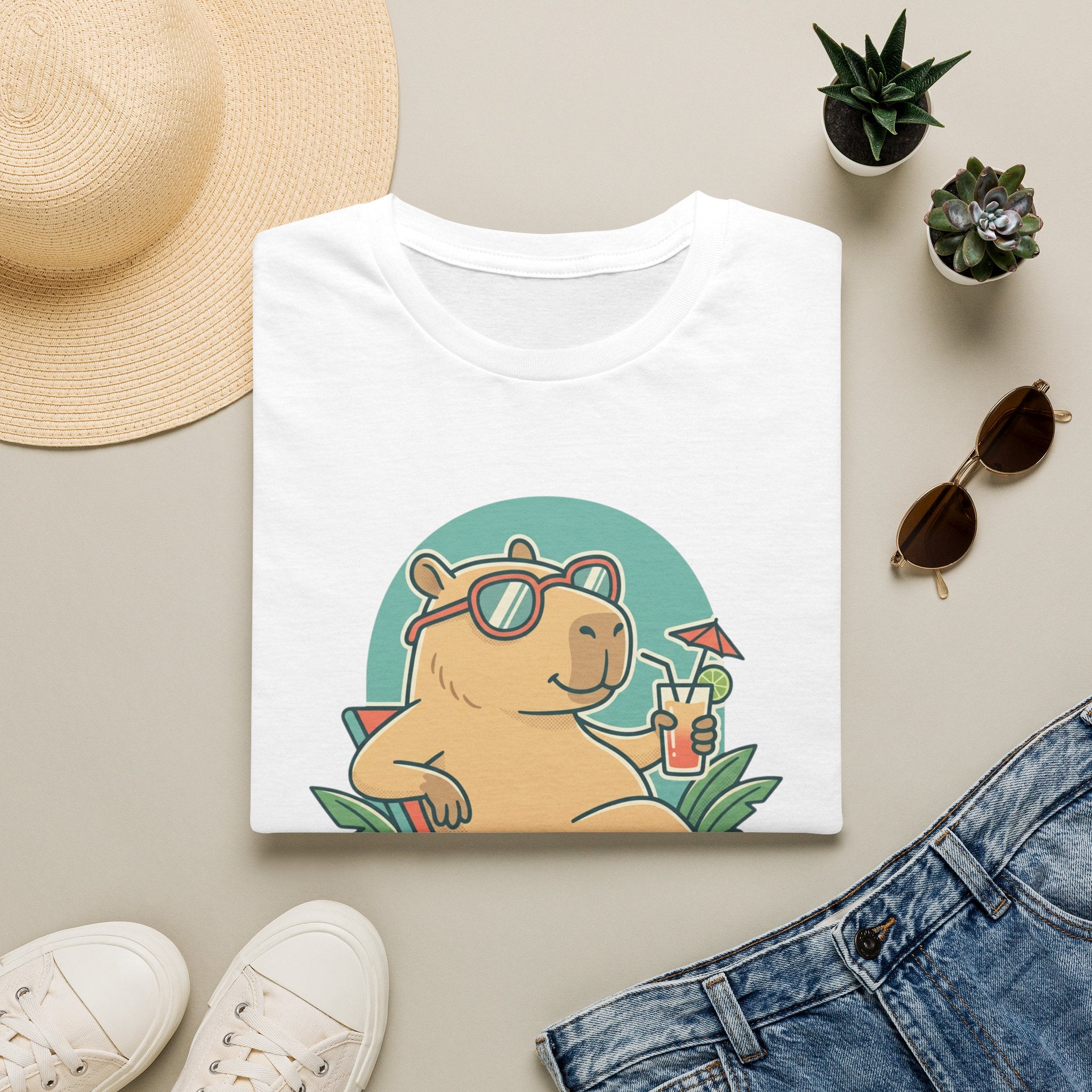 Capybara Mode Unisex Softstyle T-Shirt