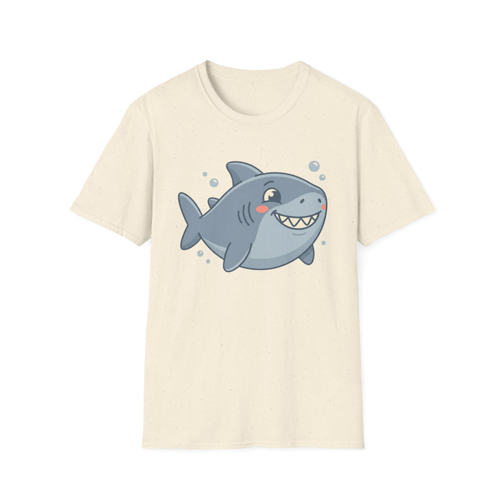 Cute Smiling Shark T-Shirt — Playful Cartoon Ocean Tee