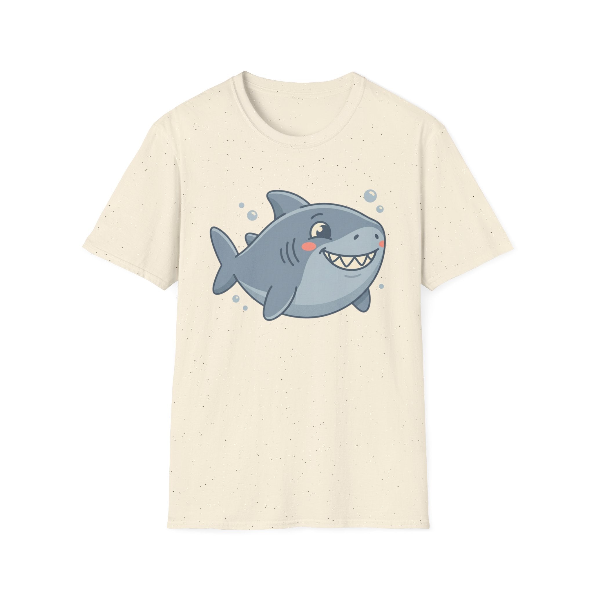 Cute Smiling Shark T-Shirt — Playful Cartoon Ocean Tee